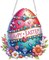 Easter Hanging Diamond Art Kit for Adults & Kids – 5D Special Shaped Egg Diamond Painting Suncatcher – DIY Pendant for Home Decor & Gifts